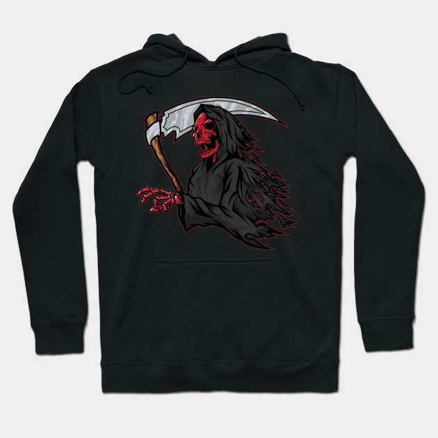 The Red Reaper Hoodie by vecturo